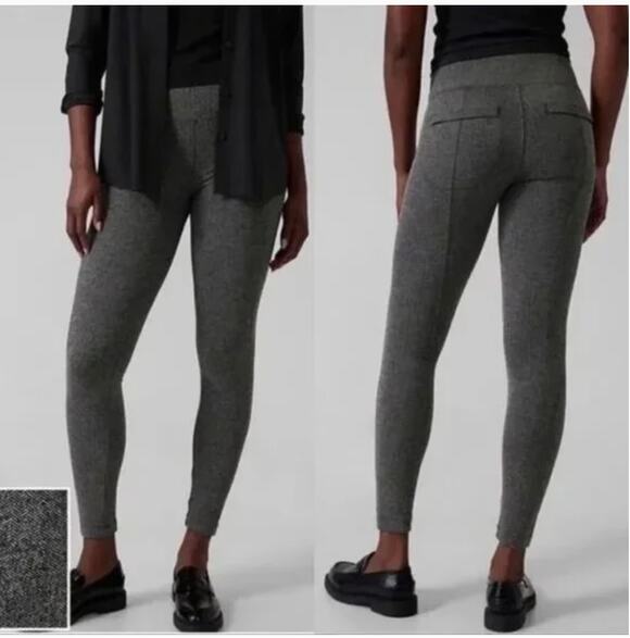 Athleta Pants - ATHLETA Delancey Herringbone Tight Leggings 487663 // S